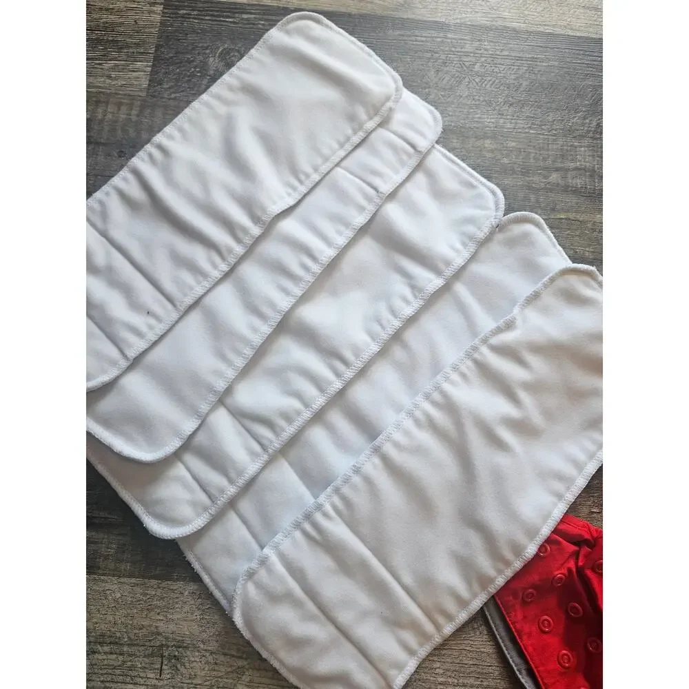 Bumgenius flip cloth diaper cover lot with inserts onesize red black gray